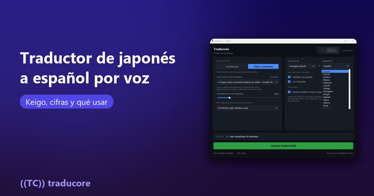 Traductor de japonés a español por voz: keigo, cifras y qué herramienta usar